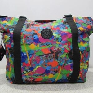 Art Medium Printed Tote BagColorful Abstract Women's Bag